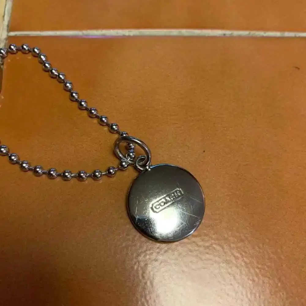 COACH Est. 1941 Silver Metal 7/8